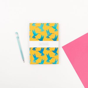 A5 Hummingbird Notebook - Wendy Jones Blackett, WJNBL02