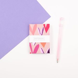 Mini Hearts Notebook - Wendy Jones Blackett, WJNBS04
