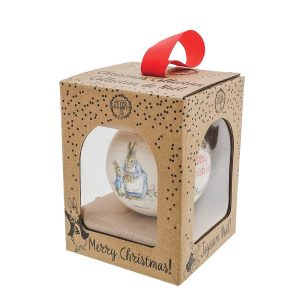 Peter Rabbit Merry Christmas Bauble