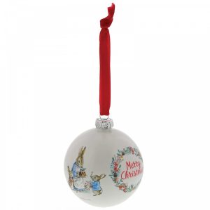 Peter Rabbit Merry Christmas Bauble