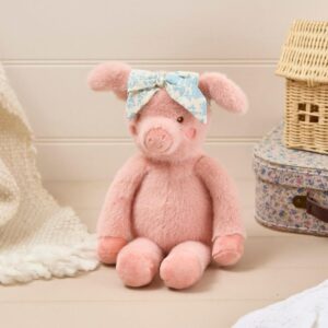 Mini Farm Cute Pig with Chintz Headband Soft Toy 30cm